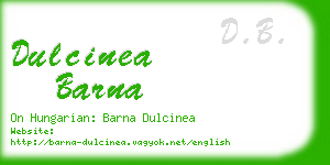 dulcinea barna business card
